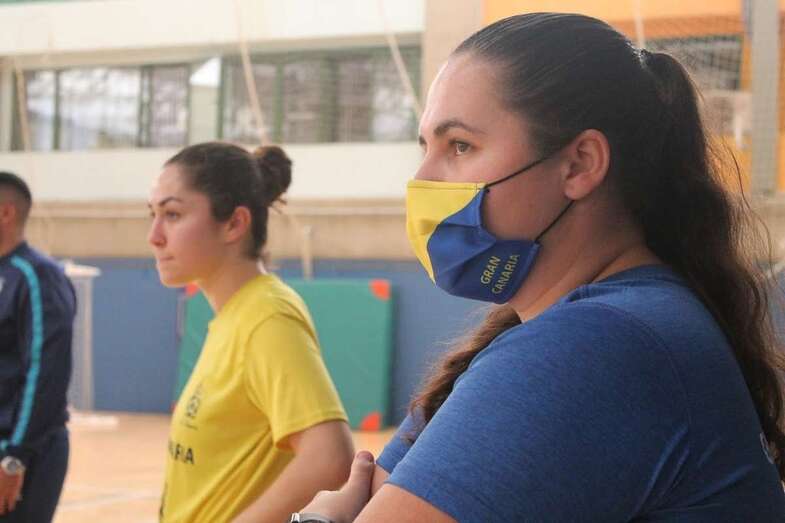 Jugadoras del Teldeportivo B/TA.